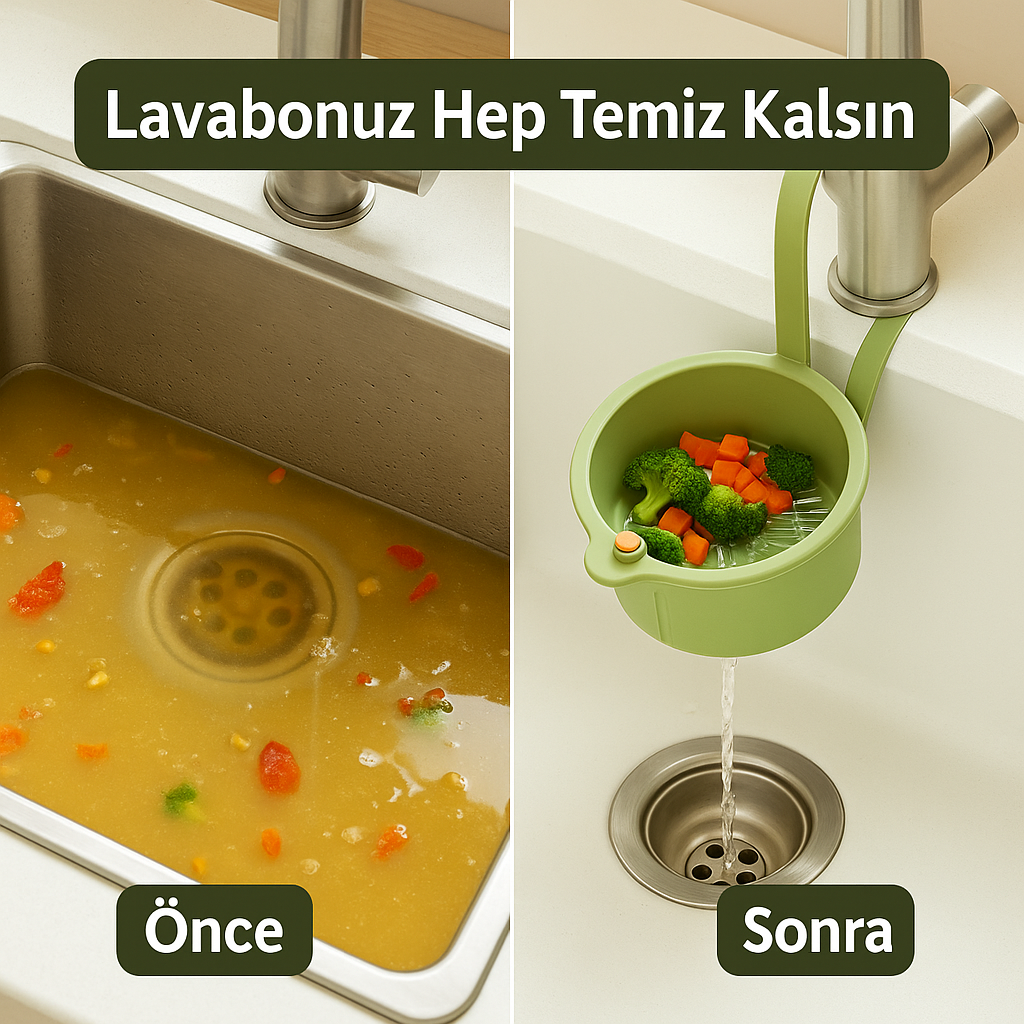 Ralvyn Filtreli Lavabo Sepeti – Tıkanıklık ve Karmaşaya Son